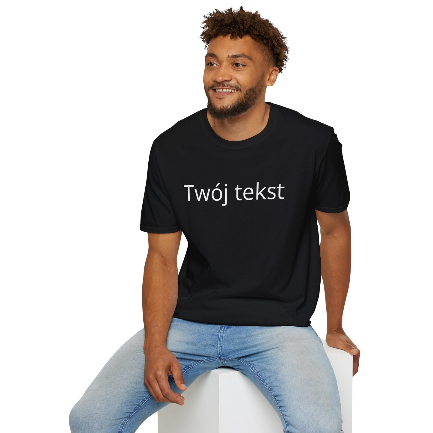 Koszulka z personalizacją — własny tekst | 100% bawełna