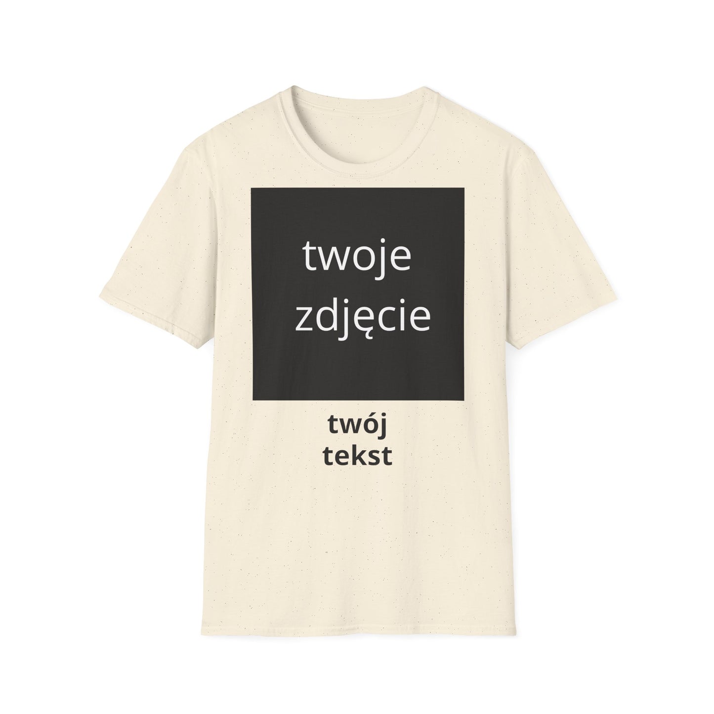 Koszulka z personalizacją — własne zdjęcie i tekst | 100% bawełna