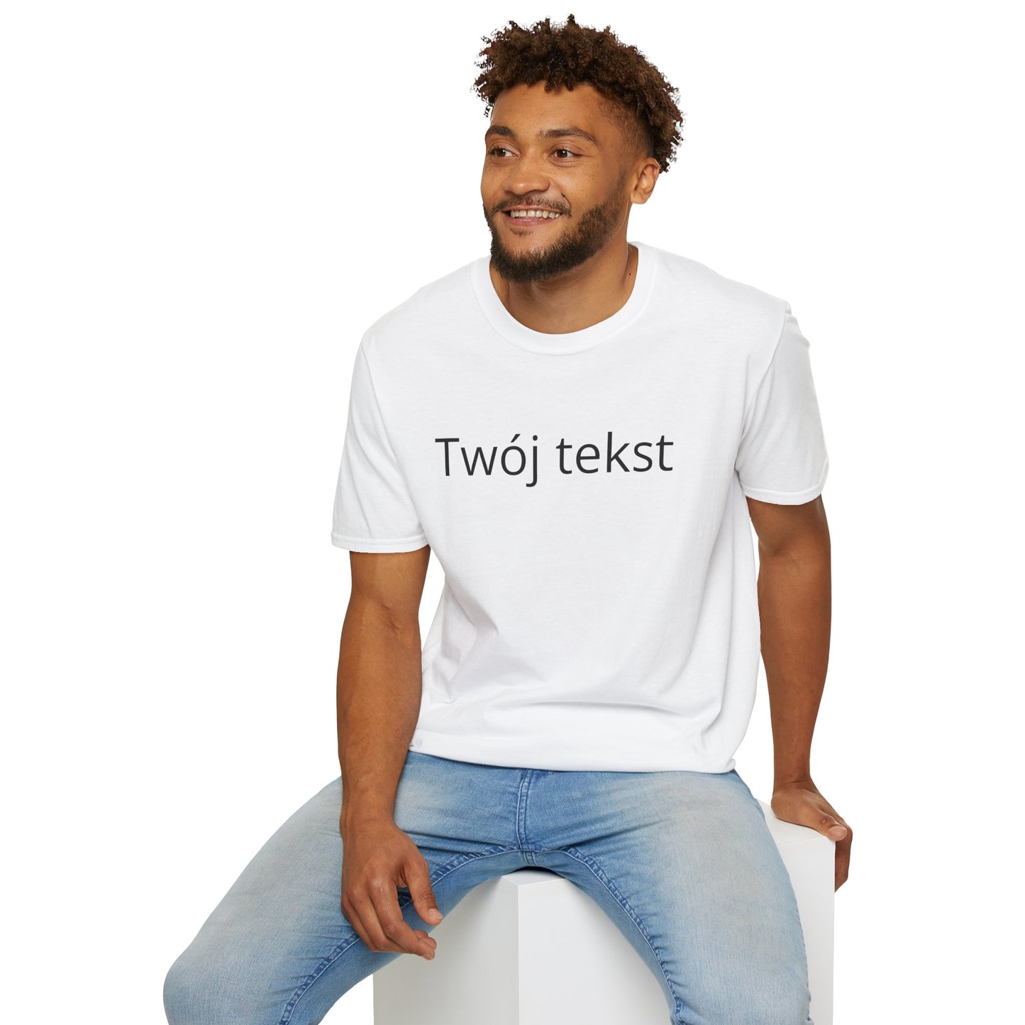 Koszulka z personalizacją — własny tekst | 100% bawełna