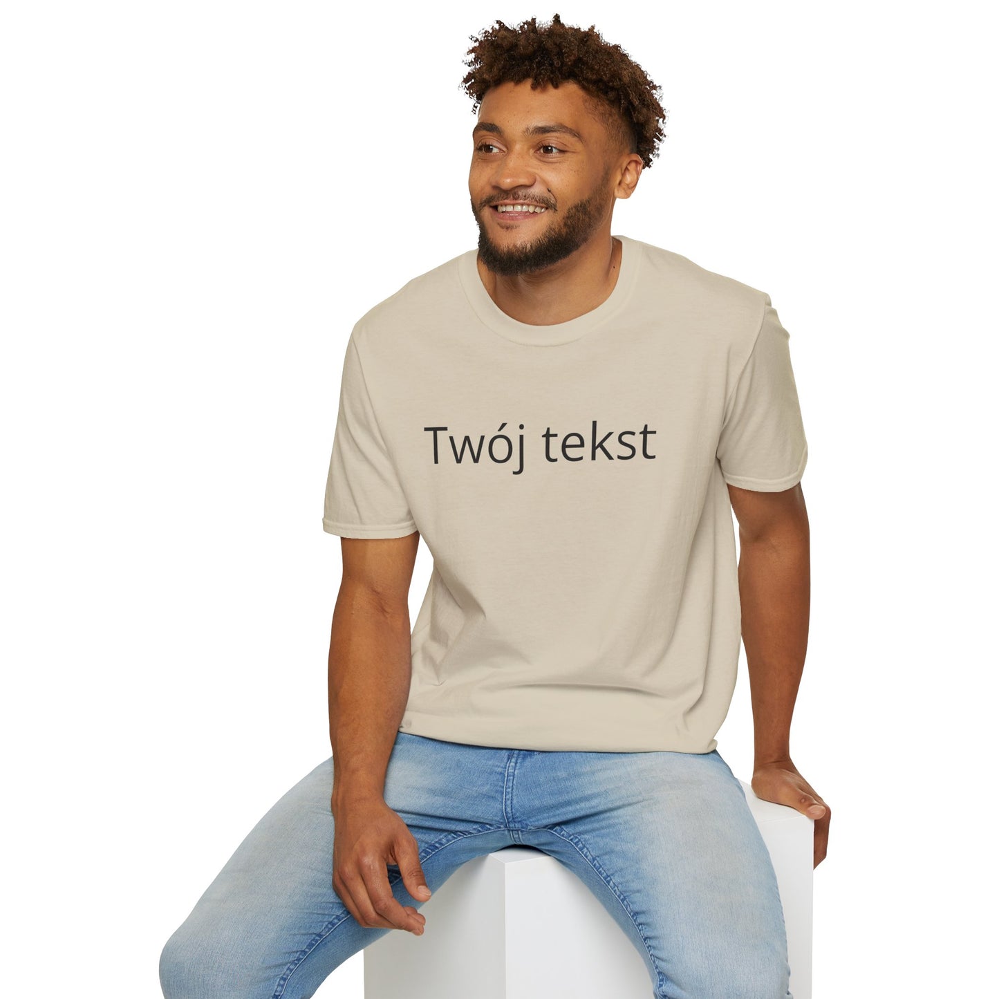 Koszulka z personalizacją — własny tekst | 100% bawełna