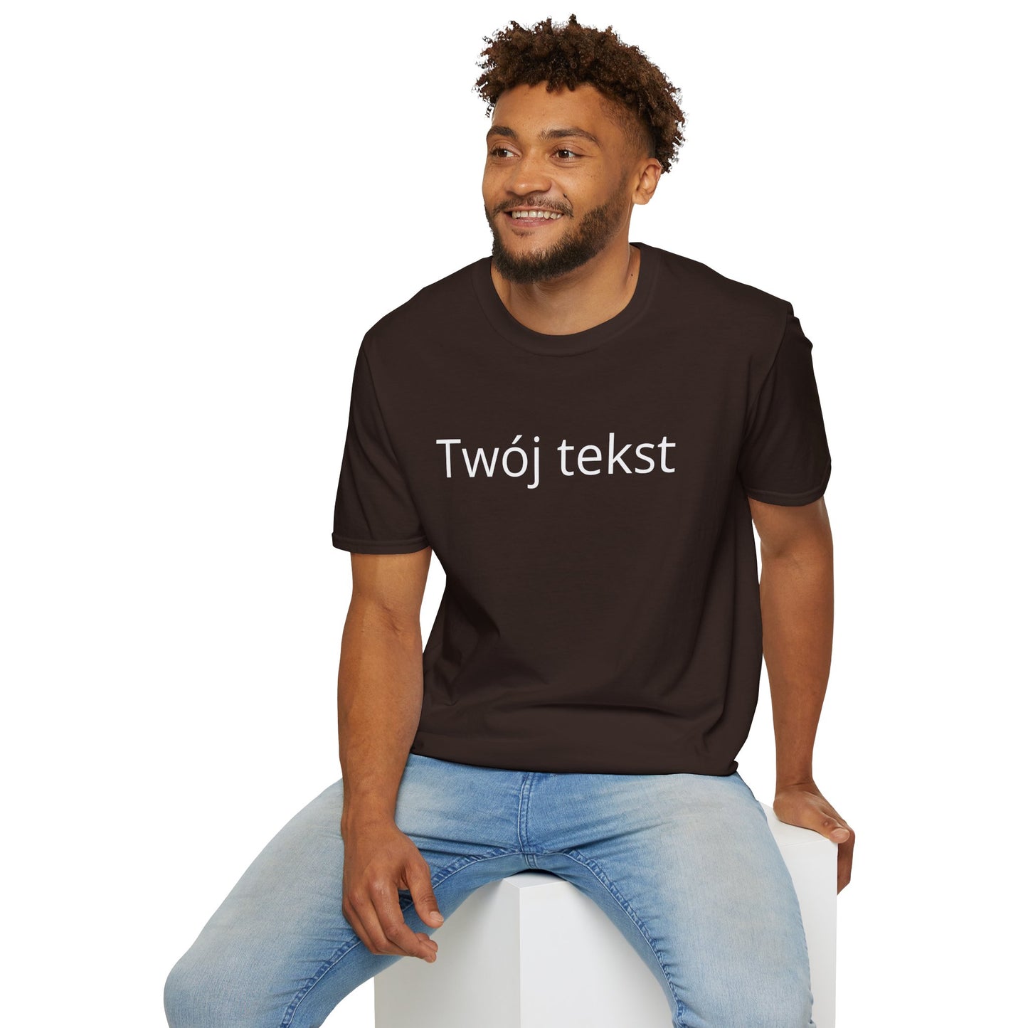 Koszulka z personalizacją — własny tekst | 100% bawełna