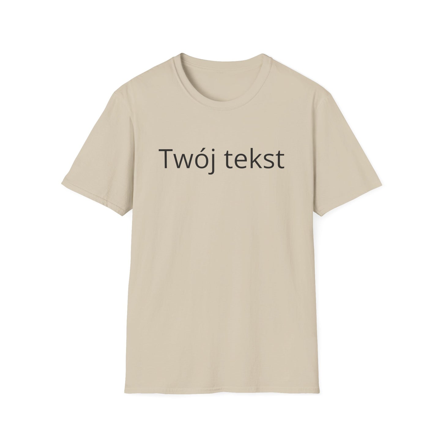 Koszulka z personalizacją — własny tekst | 100% bawełna
