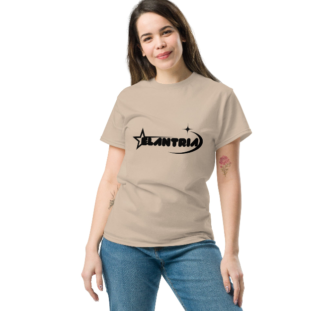 Klasyczna koszulka unisex — Piaskowa / Biała | 100% bawełna